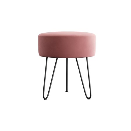 Puf Berg, 365x365x455, Velur Ultra Coral