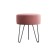 Puf Berg, 365x365x455, Velur Ultra Coral
