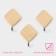 Hooks self -adhesive deed "wooden rhombuses", 3 pcs, color light wood