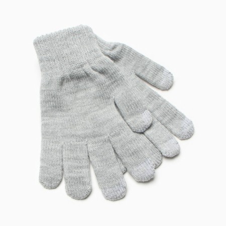 Gloves female, the color is light gray, size 18