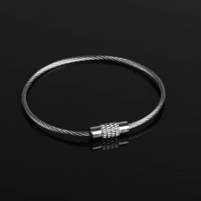 Torso key keychain, steel cable, 16 cm