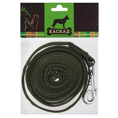 Double -sided leash with latex thread, 3 m x 2 cm, nylon, mix-2