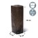 Package for seedlings, 1.6 l, 8 × 30 cm, polyethylene 50 μm thick, with perforation, black, Greengo