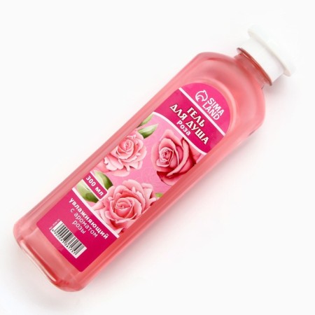 Shower gel, moisturizing, 300 ml, rose aroma, beauty pantry-1