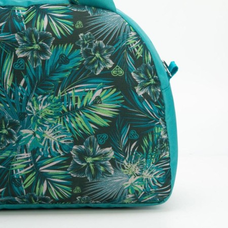 Sportivnaya bag with lightning with lining, external pocket, turquoise color-2