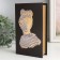 Safe Brush Tree leatherette "Apopolon" with gold 21x13x5 cm