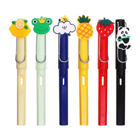 Pencil set, 6 colors, eternal, rubber decor, calligrata