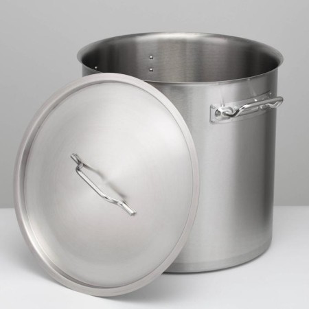 Boiler, 50 l, d = 40 cm, h = 40 cm, metal cover, triple bottom, induction, stainless steel-2