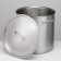 Boiler, 50 l, d = 40 cm, h = 40 cm, metal cover, triple bottom, induction, stainless steel
