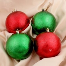 Set of balls plastic D-10 cm, 4 pcs 