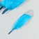 A set of goose feathers 15-20 cm, 10 pcs, blue with silver chips