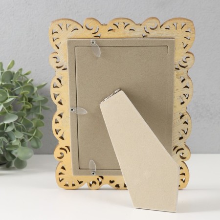 Photo frame Polystone 10x15 cm "Flower-leader" gold 16.8x1.8x21.5 cm-3