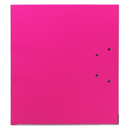 A4, 75 mm, Lamark, PVC, double-sided coating, metal edging, pocket for a spine, collected, pink/burgundy-4