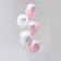 Shar Latex 12 “Together forever”, pastel, set of 50 pcs., Pink, white color
