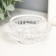 Glass "Fountain. Gofre" double-sided transparent d- 2 and 5 cm 8x8x4 cm