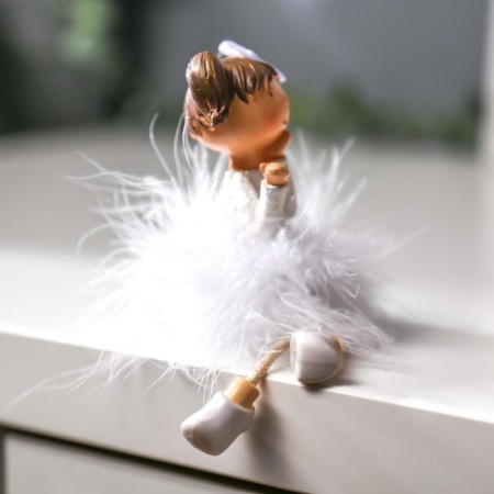 Polystone souvenir "Baby in a downy skirt" MIX 15x5x6 cm-3