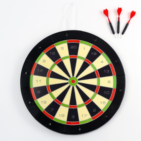 Darts "Euro", D-43 cm, thickness 3 cm, 3 darts, dart 13.5 x 2.5 cm-1