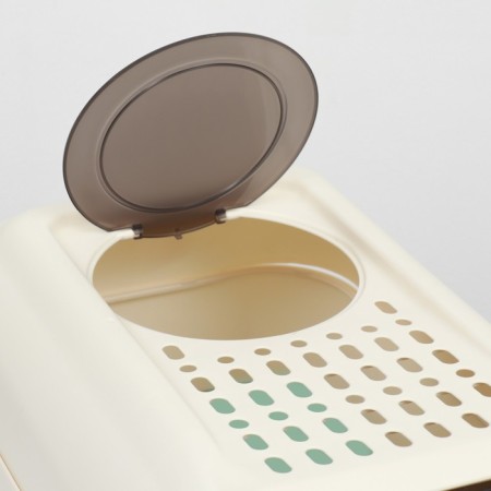 The toilet is closed with a folding top of 36 x 51 x 34 cm, blue-8