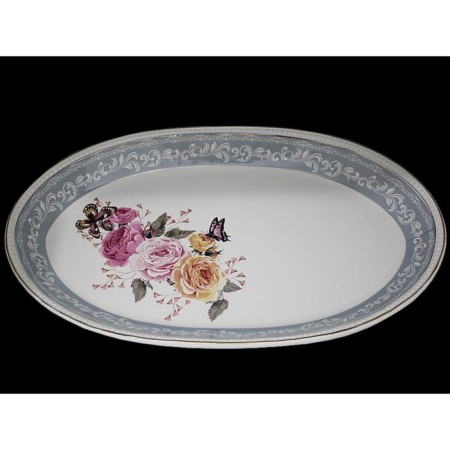 Oval dish Lenardi "violet", length 48 cm