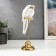Polystone souvenir "White parrots Ara on a golden flash" 27.5x8.5x8.5 cm