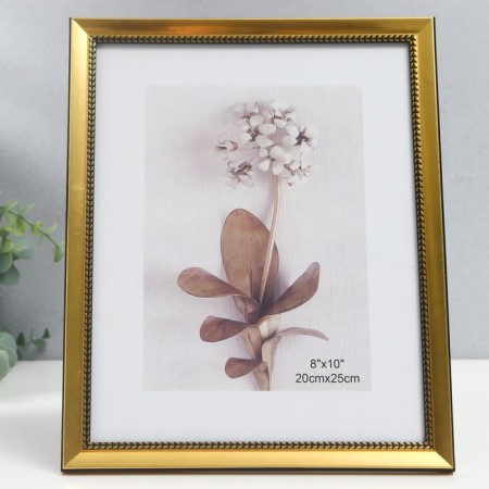 Photo frame plastic 20x25 cm "Kosichka" gold 27.2x22.2 cm