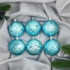 Set of balls plastic D-6 cm, 6 pcs 