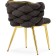 STULL OF A Metal Carcass Rendi Metal/Fabric, Gold/Gray 64x70x77 cm