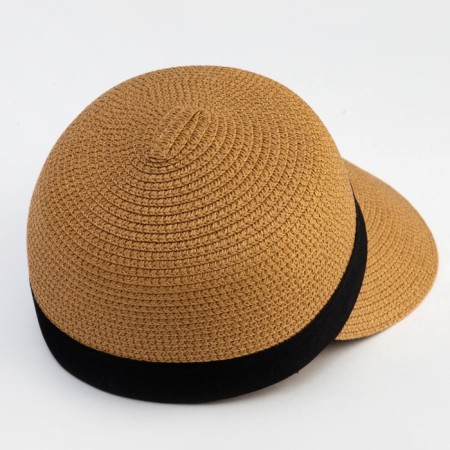 Female wicker cap minaku brown color, river 58-4