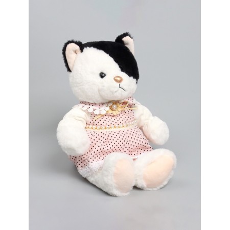 Soft toy "Little Friend", a cat in a pink dress-8