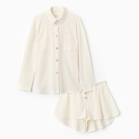 Female set (shirt, shorts) KAFTAN BASIC Line, p. 44, milk-5