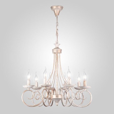 Provence chandelier, 8x40W E14, white color-1