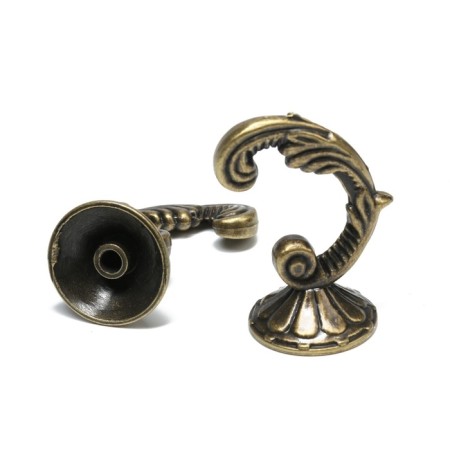 The hook for the curtains "tundra" ks002, one -rod, bronze color-5