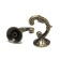The hook for the curtains "tundra" ks002, one -rod, bronze color