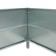 The bed is M-shaped, galvanized, 153 × 93 × 34 cm