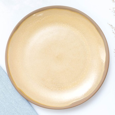 Plate "Flat" cream, 22 cm-1