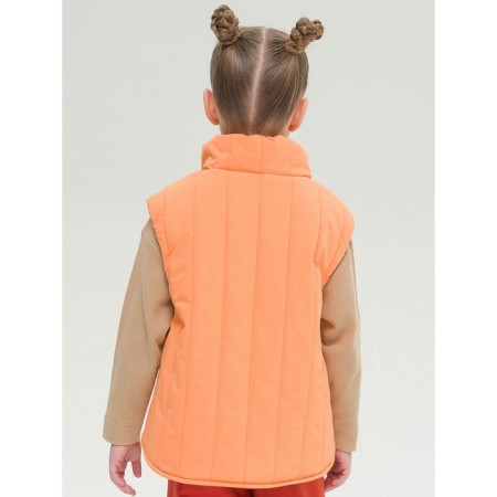 Vest for girls, height 116 cm, orange color-4