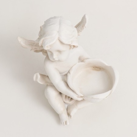 Souvenir Polystone SPRAGE "Angel with Flower" mix 10x8.2x9.2 cm-5