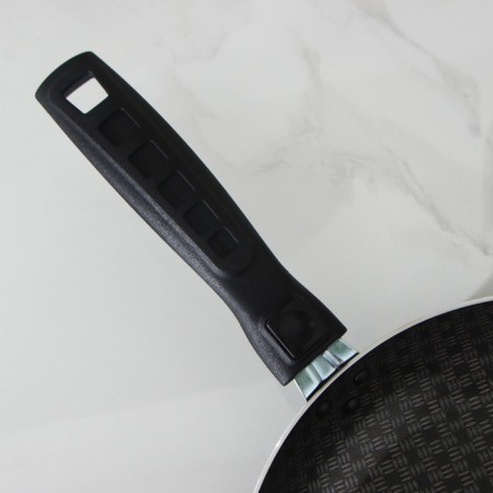 The pan "hostess", d = 24 cm, removable handle, anti -stick coating, burgundy color-1