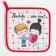 Kitchen kit “Love is you”, mittens -output 20x28cm, 19x19cm grab, 100% cotton