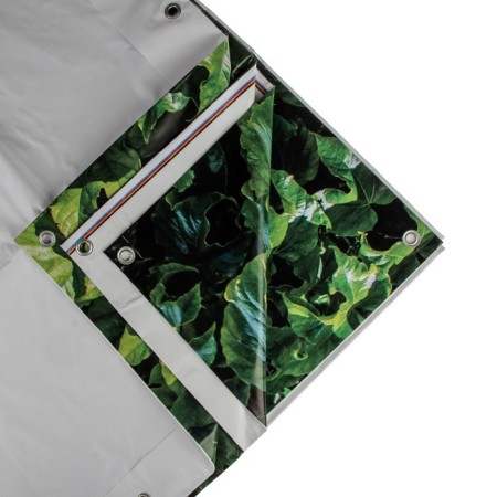 Photo Banner, 300 × 160 cm, with photo printing, eyelets step 1 m, “grape wall”, Greengo-2