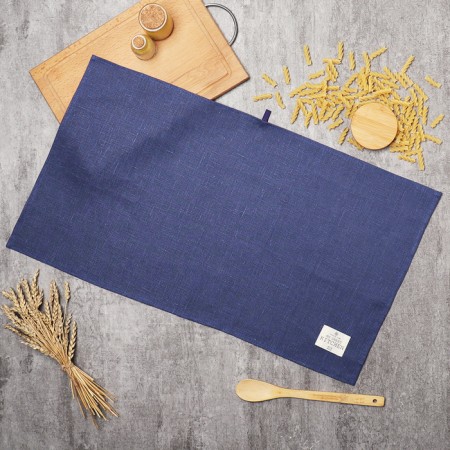 Ethel Dark Grey 40x70cm towel, 100% flax, 245 g/m2
