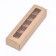 Box for 5 sweets with a shell, with a window, with thin dividers, craft 21x5x3.3 cm