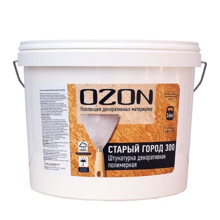 Decorative plaster Ozon "Old city 300" acrylic 8 kg
