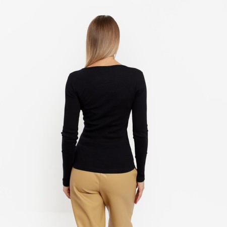 Women's longing, black color, size l (46)-6