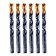 Drill Denzel 717224, 12 mm, HSS-Tin, Golden Tip, 6 pcs.