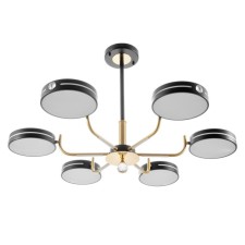 Nester chandelier 6XLED 156W 3000-6000K black and gold 87x87x35 cm Bayerlux