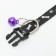 Collar of "paws-capacity" with a bell, kapron, 30 x 1 cm, black