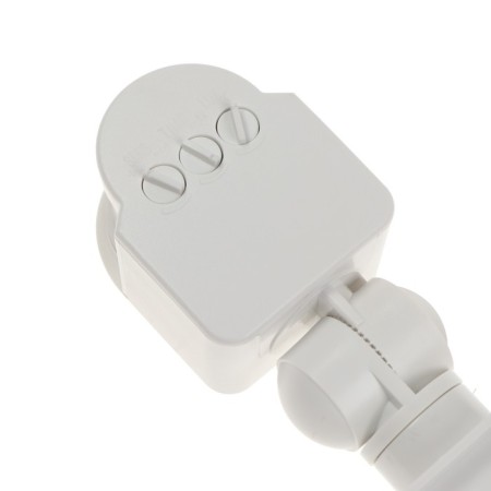 Düwi DD-01, 180 ° movement sensor, 1200 W, 5-12 m, IP44, wall, white-9