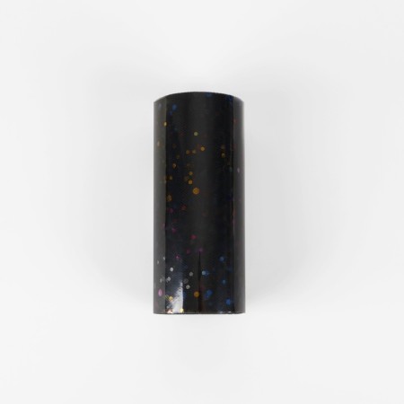 Fatin with multi -colored sparkles, 15 cm, 11 ± 1 g/sq.m, 23 ± 1 m, black color No. 40-5