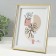 Photo frame plastic 15x20 cm "Golden stripes, double" 17.3x22.2 cm
